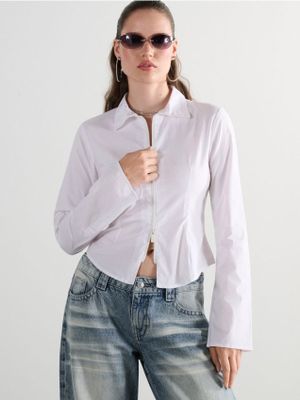 Koszula damska elegancka ze sklepu: Cropp w kategorii: Koszule damskie - zdjęcie 4198BBB-532-6969_274KA-00X