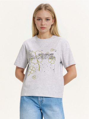Bluzka damska młodzieżowa ze sklepu: Cropp w kategorii: Bluzki damskie - zdjęcie 4198BBB-532-6969_291HX-09M