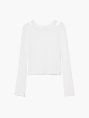 Bluzka damska casual ze sklepu: Cropp w kategorii: Bluzki damskie - zdjęcie 4198BBB-532-6969_311HX-00X