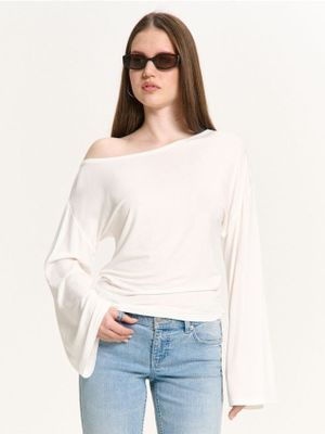 Bluzka damska casual ze sklepu: Cropp w kategorii: Bluzki damskie - zdjęcie 4198BBB-532-6969_315HX-01X