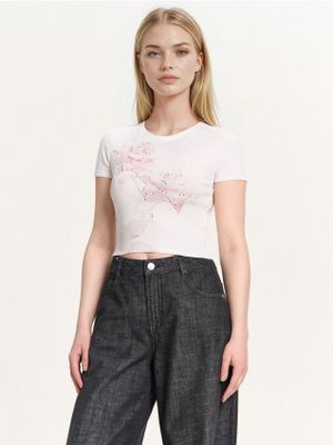 Bluzka damska na wiosnę ze sklepu: Cropp w kategorii: Bluzki damskie - zdjęcie 4198BBB-532-6969_359HX-00X