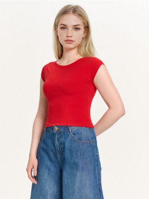 Bluzka damska wiosenna ze sklepu: Cropp w kategorii: Bluzki damskie - zdjęcie 4198BBB-532-6969_361HX-33X