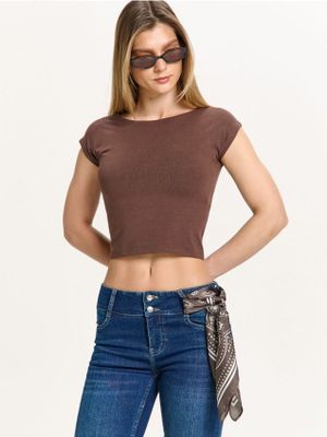 Bluzka damska casualowa ze sklepu: Cropp w kategorii: Bluzki damskie - zdjęcie 4198BBB-532-6969_361HX-88X