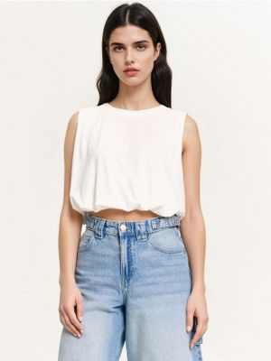 Bluzka damska ze sklepu: Cropp w kategorii: Bluzki damskie - zdjęcie 4198BBB-532-6969_362HX-00X