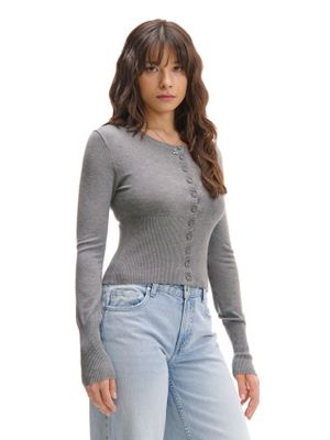 Sweter damski casual ze sklepu: Cropp w kategorii: Swetry damskie - zdjęcie 4198BBB-532-6969_382CU-09M