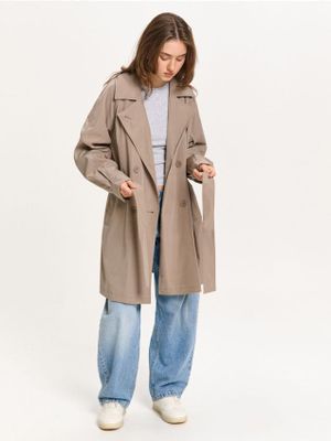 Płaszcz damski jesienny ze sklepu: Cropp w kategorii: Płaszcze damskie - zdjęcie 4198BBB-532-6969_422HX-80X