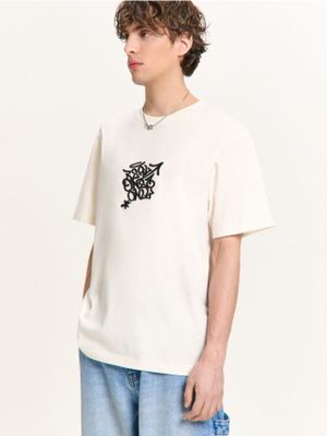 T-shirt męski w stylu młodzieżowym ze sklepu: Cropp w kategorii: T-shirty męskie - zdjęcie 4198BBB-532-6969_472HY-01X
