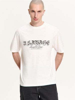 T-shirt męski wiosenny ze sklepu: Cropp w kategorii: T-shirty męskie - zdjęcie 4198BBB-532-6969_487HY-01X