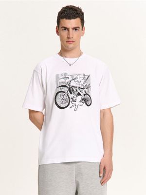T-shirt męski w stylu młodzieżowym ze sklepu: Cropp w kategorii: T-shirty męskie - zdjęcie 4198BBB-532-6969_508HY-00X