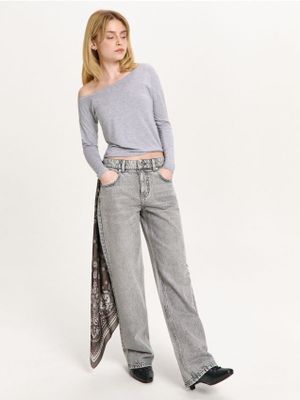 Jeansy damskie na wiosnę ze sklepu: Cropp w kategorii: Jeansy damskie - zdjęcie 4198BBB-532-6969_529HX-09J