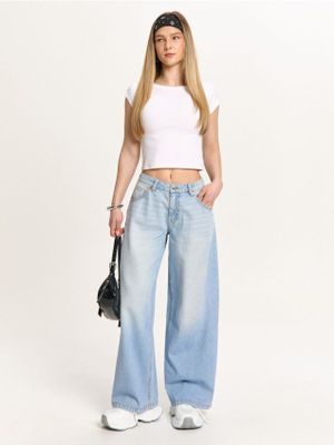 Jeansy damskie wiosenne casual ze sklepu: Cropp w kategorii: Jeansy damskie - zdjęcie 4198BBB-532-6969_532HX-05J