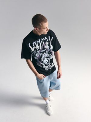 T-shirt męski młodzieżowy ze sklepu: Cropp w kategorii: T-shirty męskie - zdjęcie 4198BBB-532-6969_537HY-99X