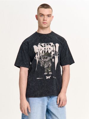 T-shirt męski młodzieżowy ze sklepu: Cropp w kategorii: T-shirty męskie - zdjęcie 4198BBB-532-6969_539HY-99X