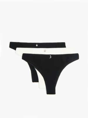 Majtki damskie casualowe bez wzorów ze sklepu: Cropp w kategorii: Majtki damskie - zdjęcie 4198BBB-532-6969_544IF-01X