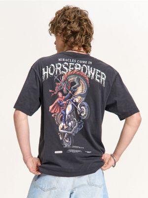 T-shirt męski młodzieżowy ze sklepu: Cropp w kategorii: T-shirty męskie - zdjęcie 4198BBB-532-6969_557HY-99X