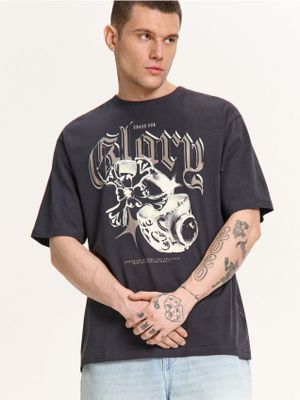 T-shirt męski młodzieżowy ze sklepu: Cropp w kategorii: T-shirty męskie - zdjęcie 4198BBB-532-6969_558HY-90X