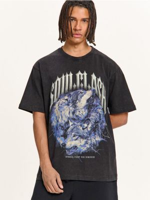 T-shirt męski wiosenny ze sklepu: Cropp w kategorii: T-shirty męskie - zdjęcie 4198BBB-532-6969_560HY-99X