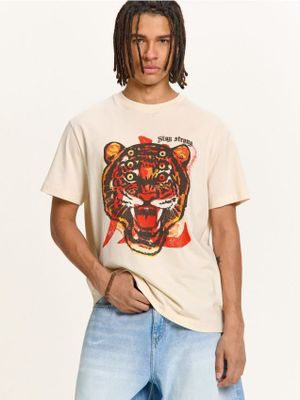 T-shirt męski młodzieżowy ze sklepu: Cropp w kategorii: T-shirty męskie - zdjęcie 4198BBB-532-6969_576HY-08X
