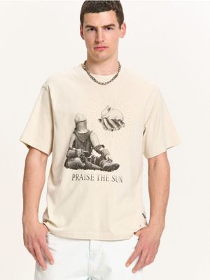 T-shirt męski w stylu młodzieżowym ze sklepu: Cropp w kategorii: T-shirty męskie - zdjęcie 4198BBB-532-6969_577HY-02X