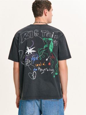T-shirt męski młodzieżowy ze sklepu: Cropp w kategorii: T-shirty męskie - zdjęcie 4198BBB-532-6969_588HY-99X
