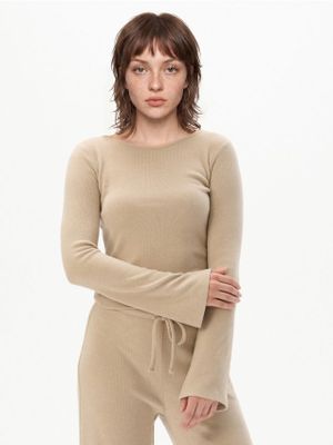 Bluzka damska casual na wiosnę ze sklepu: Cropp w kategorii: Bluzki damskie - zdjęcie 4198BBB-532-6969_641KA-08M