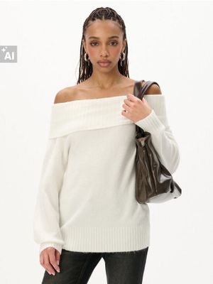 Sweter damski na zimę ze sklepu: Cropp w kategorii: Swetry damskie - zdjęcie 4198BBB-532-6969_646KA-01X