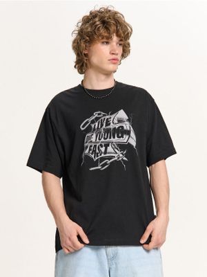 T-shirt męski w stylu młodzieżowym ze sklepu: Cropp w kategorii: T-shirty męskie - zdjęcie 4198BBB-532-6969_665HY-99X