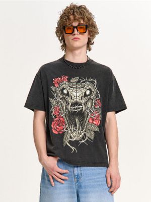 T-shirt męski na wiosnę w stylu młodzieżowym ze sklepu: Cropp w kategorii: T-shirty męskie - zdjęcie 4198BBB-532-6969_668HY-99X