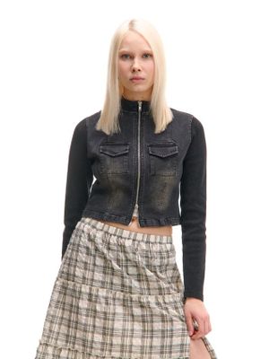 Kurtka damska casual ze sklepu: Cropp w kategorii: Kurtki damskie - zdjęcie 4198BBB-532-6969_669CT-99J