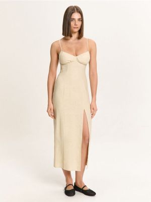 Sukienka elegancka na lato ze sklepu: Cropp w kategorii: Sukienki - zdjęcie 4198BBB-532-6969_686HW-08X