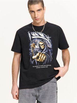 T-shirt męski młodzieżowy ze sklepu: Cropp w kategorii: T-shirty męskie - zdjęcie 4198BBB-532-6969_688FN-99X