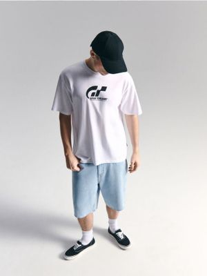 T-shirt męski młodzieżowy ze sklepu: Cropp w kategorii: T-shirty męskie - zdjęcie 4198BBB-532-6969_697HY-00X