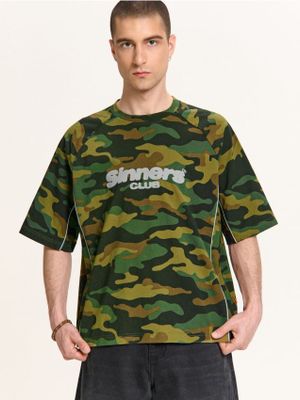 T-shirt męski na wiosnę w militarnym stylu ze sklepu: Cropp w kategorii: T-shirty męskie - zdjęcie 4198BBB-532-6969_709HY-79X
