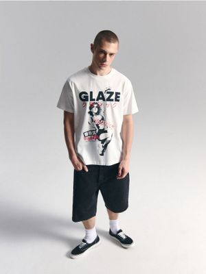 T-shirt męski w stylu młodzieżowym ze sklepu: Cropp w kategorii: T-shirty męskie - zdjęcie 4198BBB-532-6969_727HY-01X