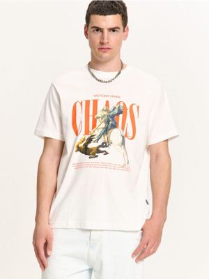 T-shirt męski ze sklepu: Cropp w kategorii: T-shirty męskie - zdjęcie 4198BBB-532-6969_737FN-01X