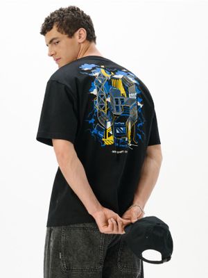 T-shirt męski młodzieżowy ze sklepu: Cropp w kategorii: T-shirty męskie - zdjęcie 4198BBB-532-6969_745HY-99X