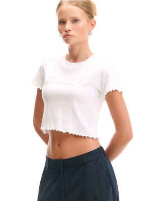 Bluzka damska na wiosnę ze sklepu: Cropp w kategorii: Bluzki damskie - zdjęcie 4198BBB-532-6969_757FL-00X