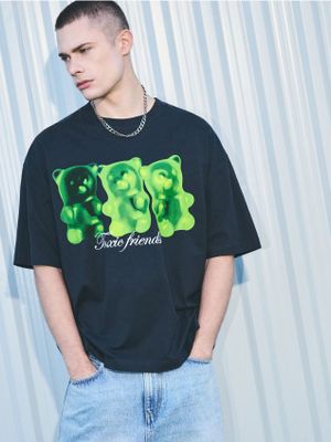 T-shirt męski w stylu młodzieżowym ze sklepu: Cropp w kategorii: T-shirty męskie - zdjęcie 4198BBB-532-6969_759FN-90X
