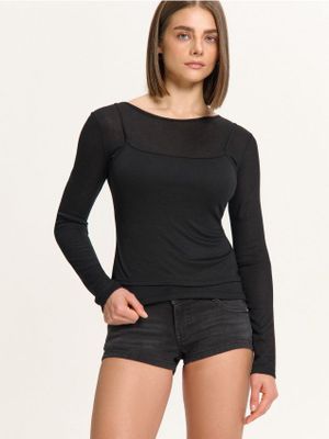 Bluzka damska ze sklepu: Cropp w kategorii: Bluzki damskie - zdjęcie 4198BBB-532-6969_765FL-99X