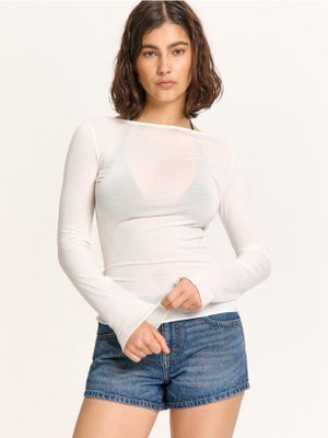 Bluzka damska casual ze sklepu: Cropp w kategorii: Bluzki damskie - zdjęcie 4198BBB-532-6969_766FL-00X