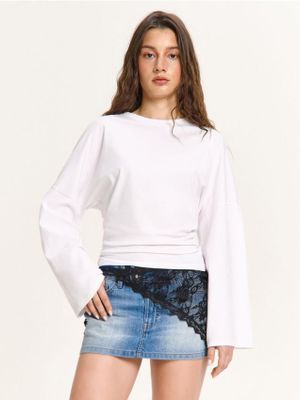 Bluzka damska ze sklepu: Cropp w kategorii: Bluzki damskie - zdjęcie 4198BBB-532-6969_767FL-00X