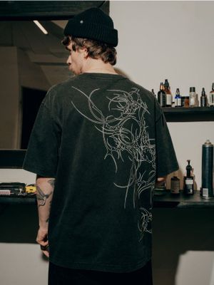 T-shirt męski na wiosnę ze sklepu: Cropp w kategorii: T-shirty męskie - zdjęcie 4198BBB-532-6969_771DE-99X