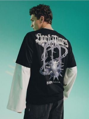 T-shirt męski młodzieżowy wiosenny ze sklepu: Cropp w kategorii: T-shirty męskie - zdjęcie 4198BBB-532-6969_776HY-99X