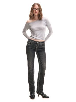 Jeansy damskie w miejskim stylu ze sklepu: Cropp w kategorii: Jeansy damskie - zdjęcie 4198BBB-532-6969_778FK-99J