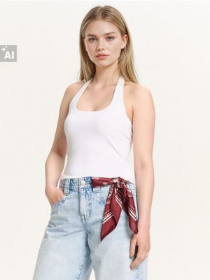 Bluzka damska ze sklepu: Cropp w kategorii: Bluzki damskie - zdjęcie 4198BBB-532-6969_785FL-00X