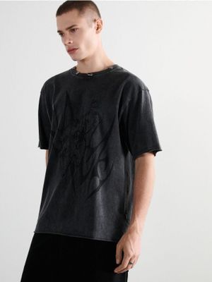 T-shirt męski casual ze sklepu: Cropp w kategorii: T-shirty męskie - zdjęcie 4198BBB-532-6969_797HY-90X