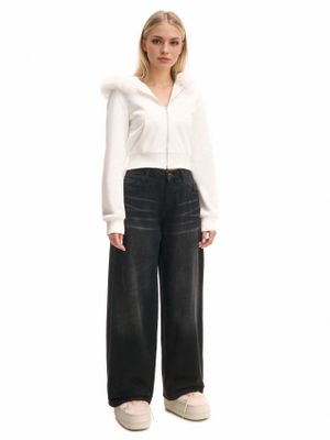 Jeansy damskie wiosenne casual ze sklepu: Cropp w kategorii: Jeansy damskie - zdjęcie 4198BBB-532-6969_815FK-99J