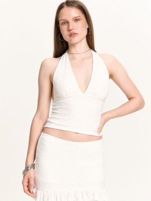 Bluzka damska na lato ze sklepu: Cropp w kategorii: Bluzki damskie - zdjęcie 4198BBB-532-6969_815FL-00X