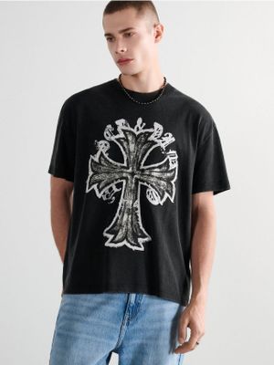 T-shirt męski młodzieżowy ze sklepu: Cropp w kategorii: T-shirty męskie