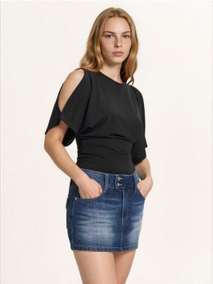 Bluzka damska casualowa ze sklepu: Cropp w kategorii: Bluzki damskie - zdjęcie 4198BBB-532-6969_860CU-99X